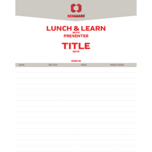 Lunch & Learn Fillable Sign In Sheet | RG
