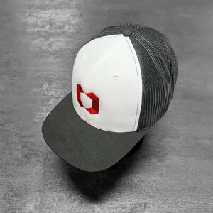 Black/White Flat Bill Hat | RG