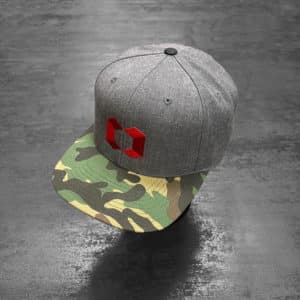 Camo/Grey Flat Bill Hat | RG