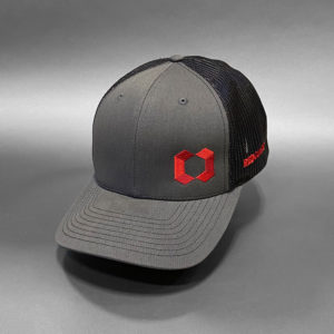 Grey/Black/Red Hat | RG